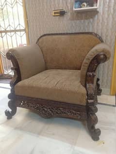 chinyoti wooden sofa set