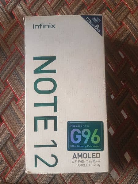 infinix note 12 G96 8+8gb ram 128 gb memory 4