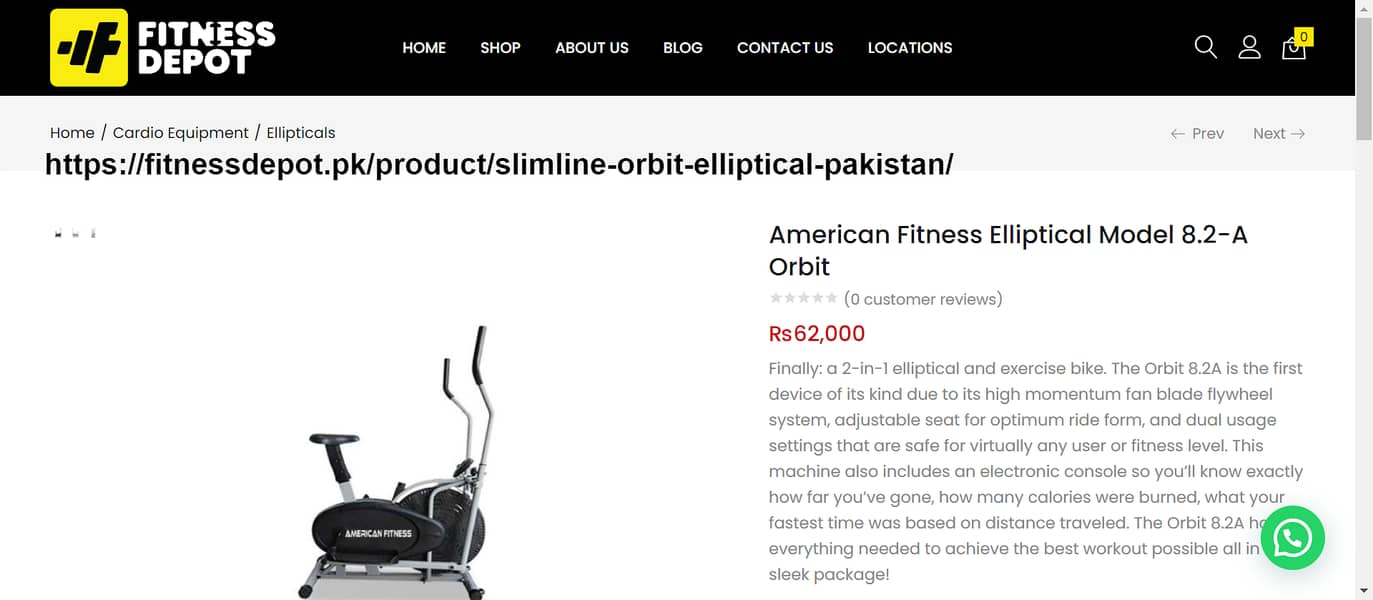 American Fitness Elliptic Machine, Cycle machine 3