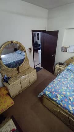 Bed Set with dressing table and side tables