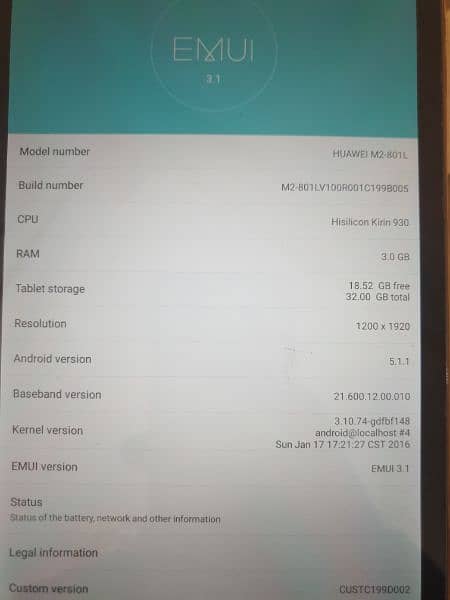 huawei M2 3/32GB 6