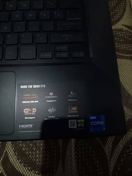 ASUS tuf dash f15 Gmaing laptop i7 11 generation RTX 3070 2