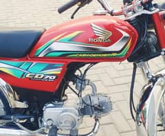 Honda CD70 2022 All Punjab Number Lush Condition