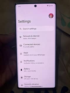 Google pixel 6 pro , white, 12/256 gb slightly back broken. . check pics