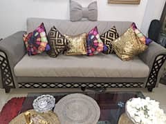 5 seater sofa set al most new