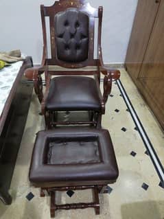 Premium rocking chair solid Diyar wood