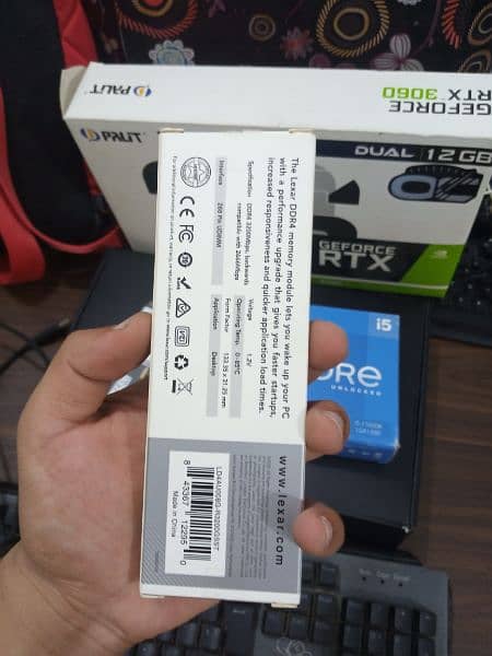 palit rtx 3060 , i5 11600k , lexar 16gb ram , cooler master aio 2