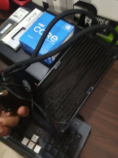 palit rtx 3060 , i5 11600k , lexar 16gb ram , cooler master aio 19