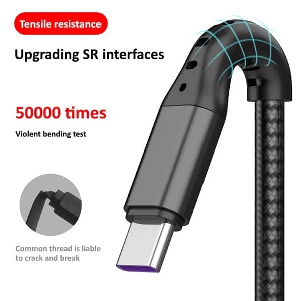 3 in 1 charging cable usb micro , usb type c and usb lightning 4