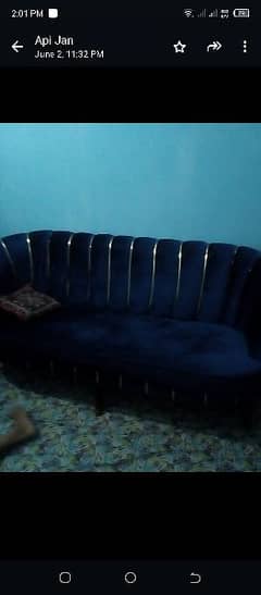 blue sofa