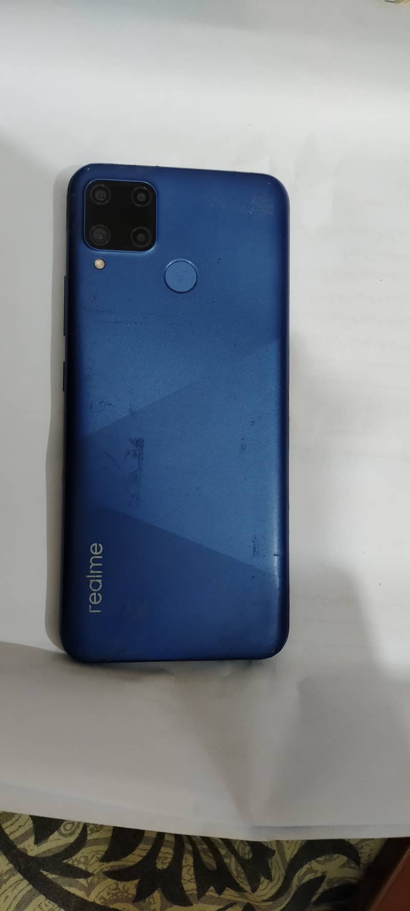 realme c15 4/64 one handed used with box 2