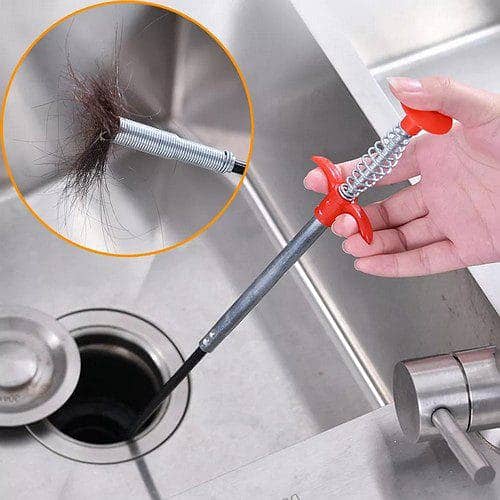 Drain Cleaner Wire Spring Sink Cleaning Stick (90cm) 0