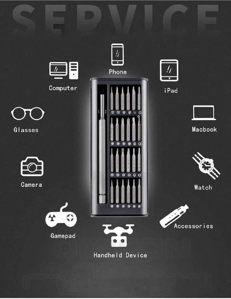 24 In 1 Screw Driver Tiny Magnetic Tools Kit For Repairing 2