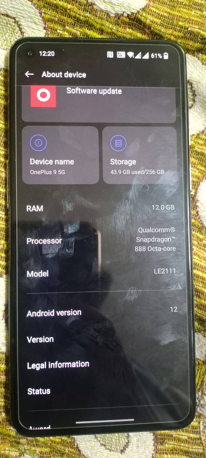 OnePlus 9 5G, 12gb RAM, 256gb Storage 0