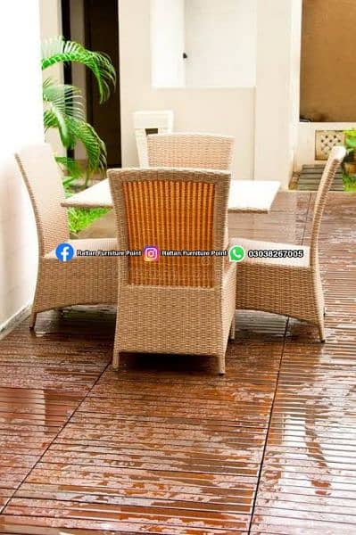 Dining table outdoor indoor Best quilty rattan furniture 13