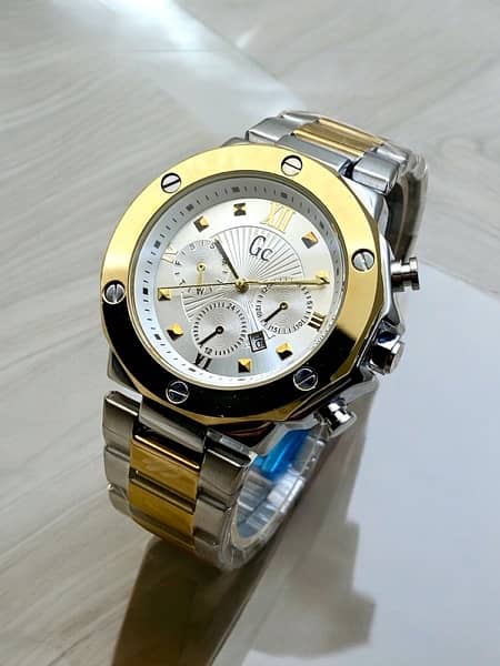 Gc ( guess )  Gc geneve  Stainless steel chain Watch for men 2