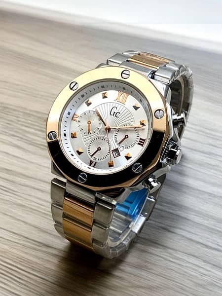 Gc ( guess )  Gc geneve  Stainless steel chain Watch for men 8