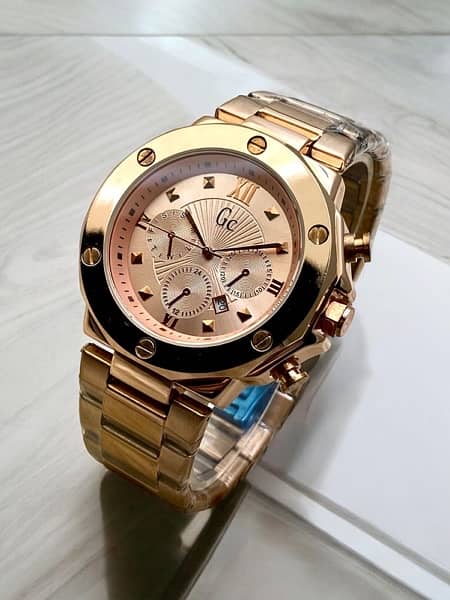 Gc ( guess )  Gc geneve  Stainless steel chain Watch for men 9