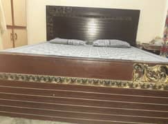 Bed with two side table and matress