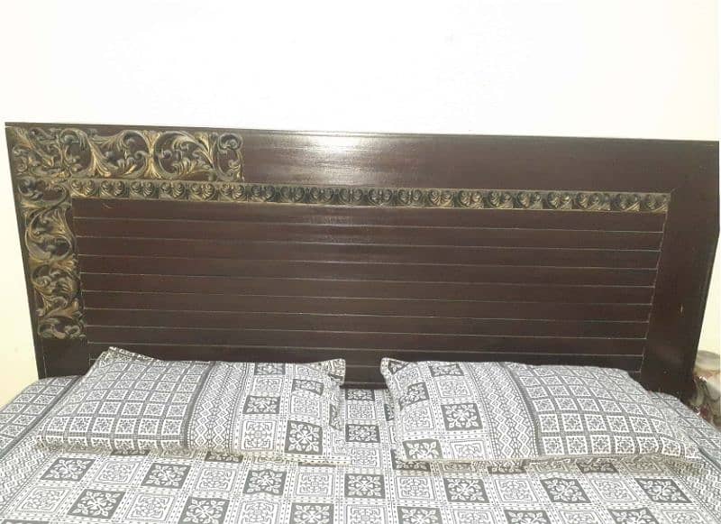 Bed with two side table and matress 1