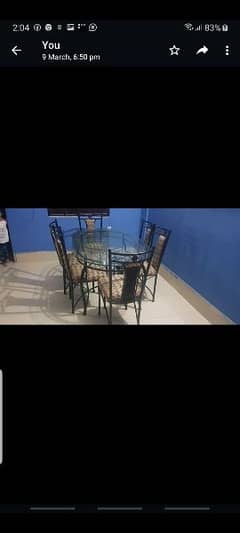 Dining table 6 seater