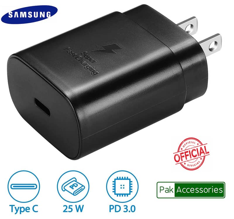 samsung charger 25W orignal super fast Charger USB PD Charger 4