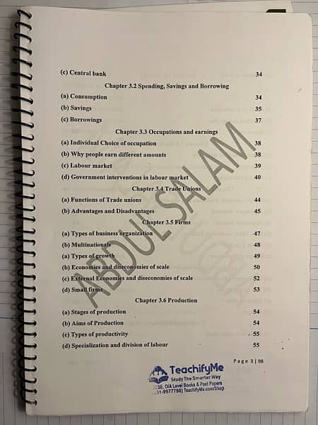 ECONOMIC NOTES IGCSE/OLEVEL 2