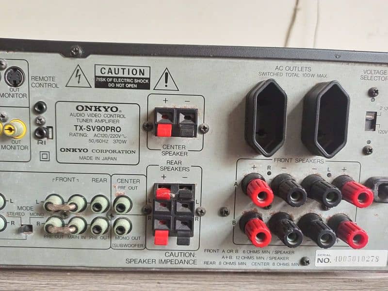 onkiyo hifi amplifier R1 model 5.1 okay 5