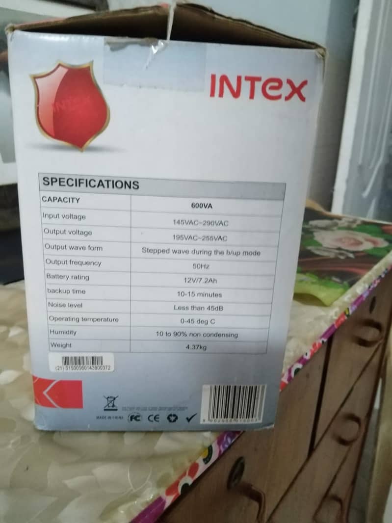 Intex 600va UPS for sale "Best for PC" 2