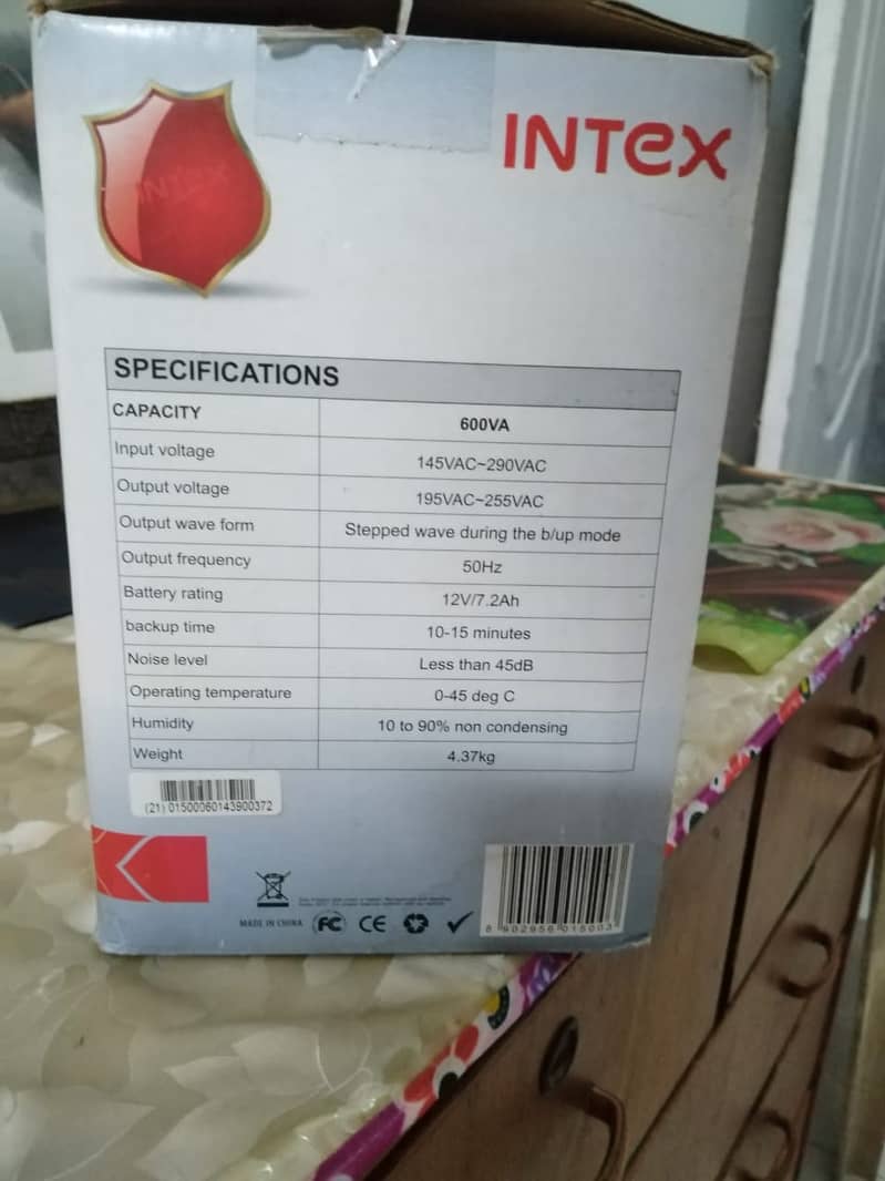 Intex 600va UPS for sale "Best for PC" 5