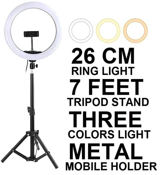 Stand with Ring with three lights 0