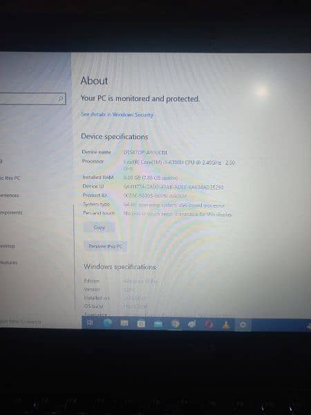 Dell Laptop Core i5  (6 generation) Ram 8gb with SSD 256gb 5