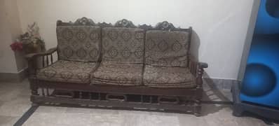 wooden sofa set