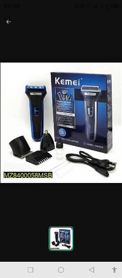 KEMEI 3 In 1 Reachaegeable Electric Shaver