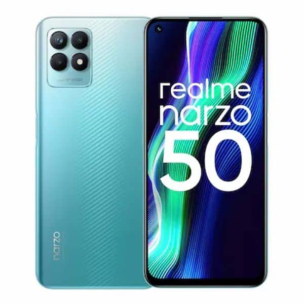 Realme narzo 50 with Helio g96 processor 120hz display 0