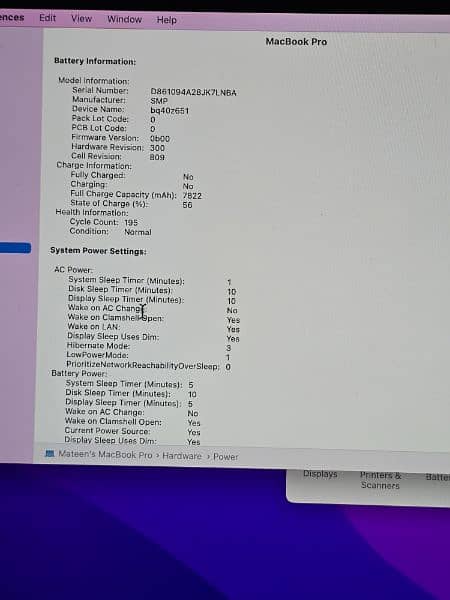 Macbook Pro 16 Inch 2019 Core i9 7