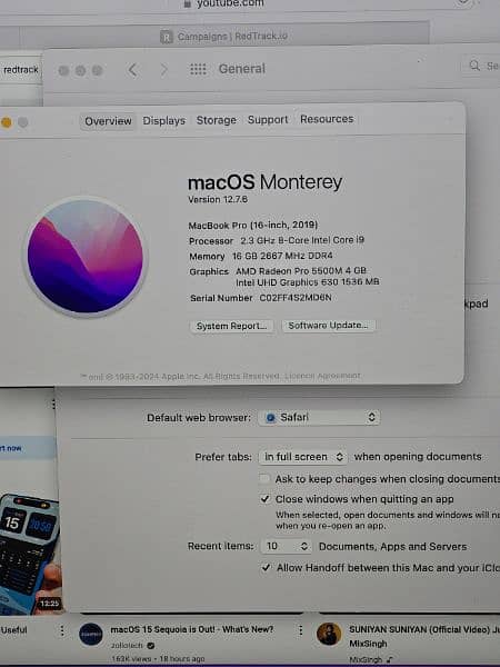 Macbook Pro 16 Inch 2019 Core i9 9