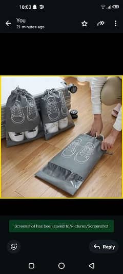 Shoes cover Bag Pack