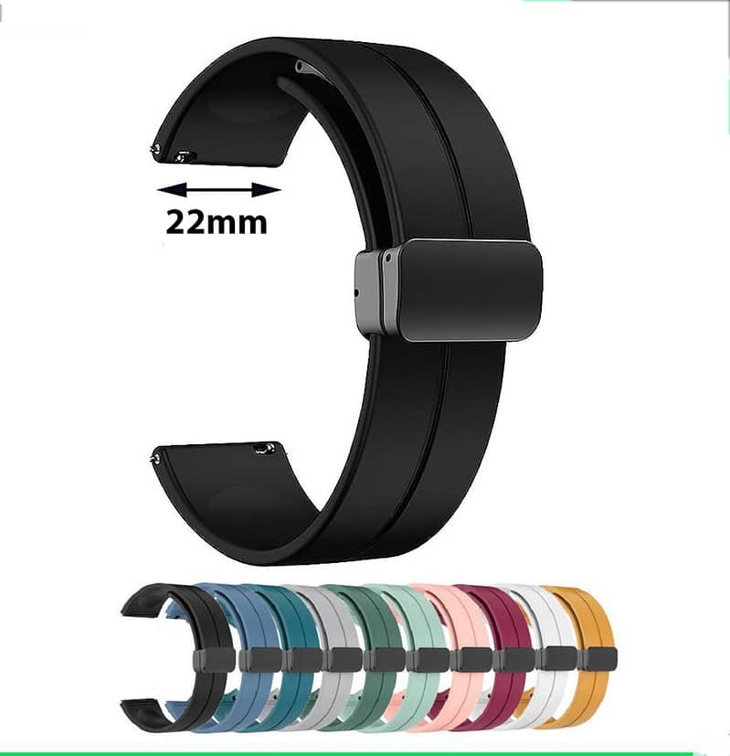 22mm smart watch straps magnetic Two color Lock Silicone Strap Band f 10