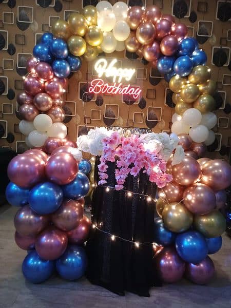 birthday decor, Flower Decor, stage, Sound System, Lights Event Planer 8