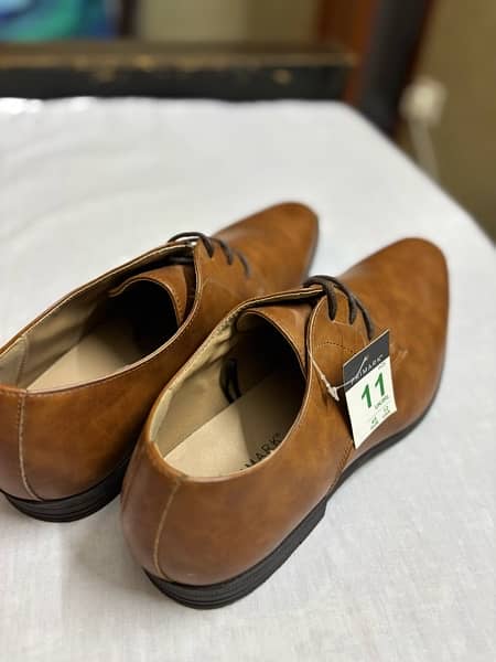 PRIMARK BROWN LEATHER SHOES 5