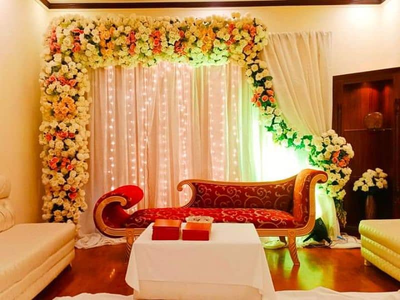 mehandi dec,birthday decor, Flower Decor, stage, Sound System, Lights 2