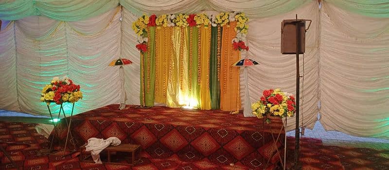 mehandi dec,birthday decor, Flower Decor, stage, Sound System, Lights 7