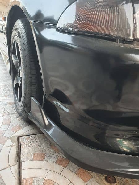 Honda civic 1995 Front Bumper + splitter + body kitt 2