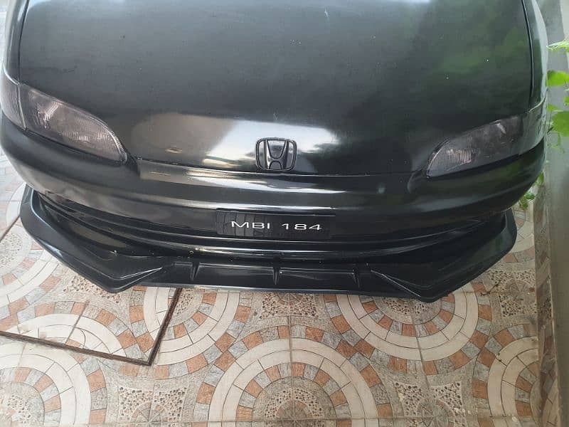 Honda civic 1995 Front Bumper + splitter + body kitt 3