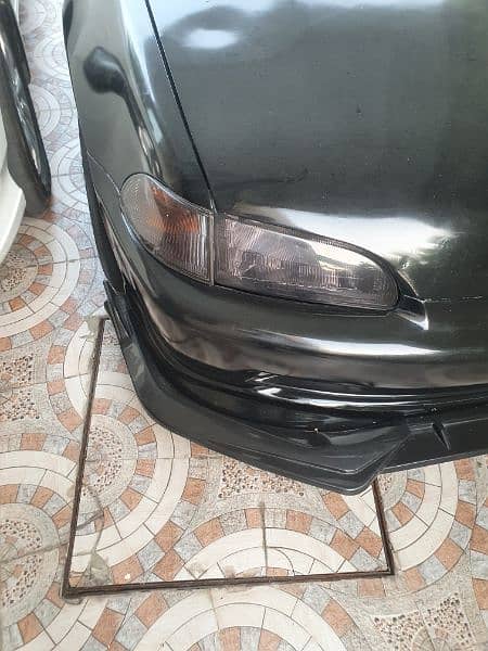 Honda civic 1995 Front Bumper + splitter + body kitt 6