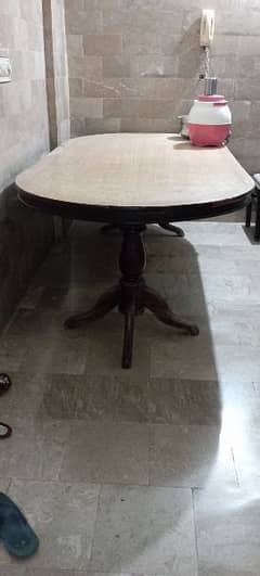 8 x 4 feet Pure Wooden Dining Table