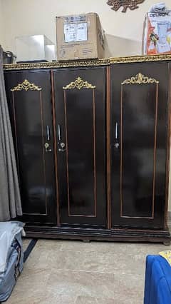 3 Door solid Wardrobe