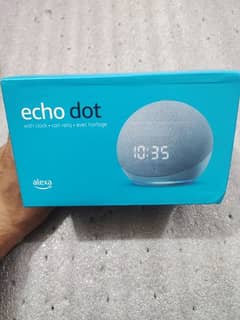 Echo Dot 4th Gen with Clock + Alexa