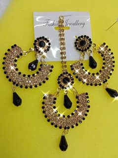 Beautiful Stones Earrings with Bindiya